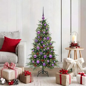 vidaXL Árvore de Natal Articulada Artificial Verde 120 cm PE e PVC
