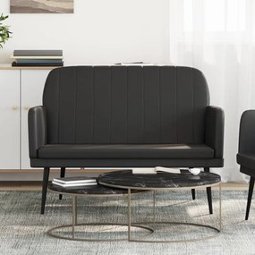 351398 vidaXL Banco 107x80x81 cm couro artificial preto