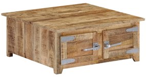 vidaXL Mesa de centro 70x70x30 cm madeira de mangueira maciça