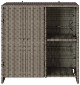 Armário de Armazenamento Cinza 100 x 36 x 102 cm em Vime