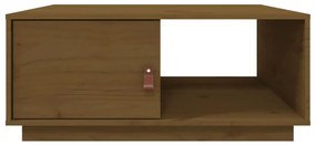 Mesa de centro 80x50x35,5 cm madeira pinho maciça castanho-mel