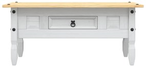 Mesa de centro Corona pinho mexicano 100x55x44 cm branco