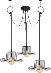 Candeeiro Tel – Preto – Diâmetro 118 cm, Altura 122 cm