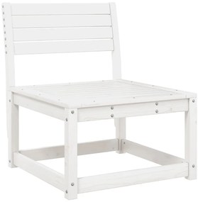 5 pcs conjunto de sofás de jardim madeira pinho maciça branco