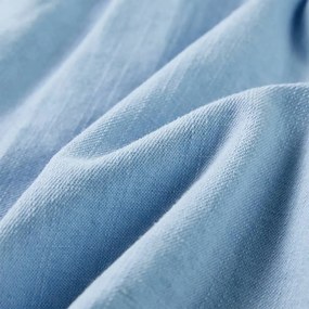 Vestido de criança com folhos azul-suave 92