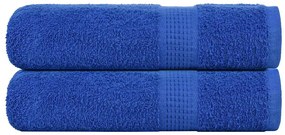 vidaXL Toalhas de banho FROGN 2 pcs 100x150 cm 360 g/m² azul
