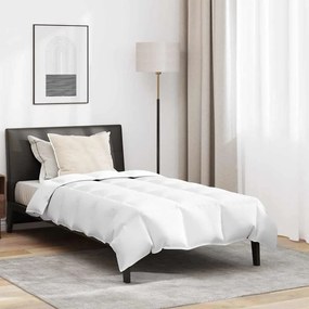 Edredão com travesseiro 2 pcs Branco 135 x 200 cm Penugem