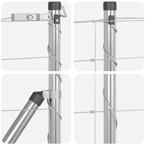 Cerca de Campo 1x25 m Aço Galvanizado