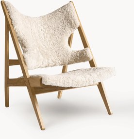 Poltrona em pele de carneiro Knitting
