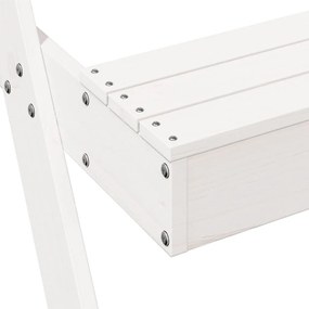 Mesa piquenique c/ caixa de areia infantil pinho maciço branco