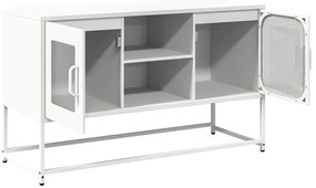 Móvel de TV 100,5x39x60,5 cm aço branco