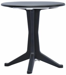 vidaXL Mesa de jardim 70 cm plástico antracite