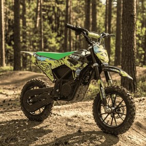 Mini moto elétrica para crianças 550W ROAN RXF até 25 km/h Com Limitador (24V-12AH) 10/10 Verde