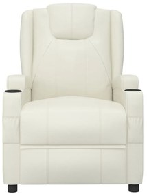 Poltrona elevatória couro artificial branco nata