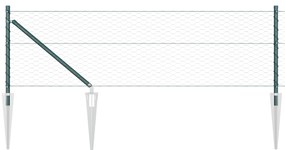 Cerca Hexagonal vidaXL Verde 0.8x10 m Aço