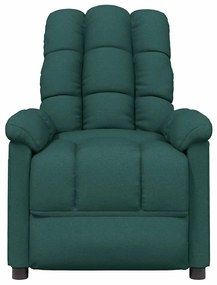 Poltrona de massagens tecido verde-escuro