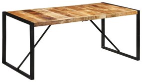 Mesa de jantar 175x90x76 cm madeira de mangueira maciça áspera