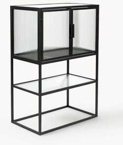 Cómoda de vidro com vidro canelado Boli