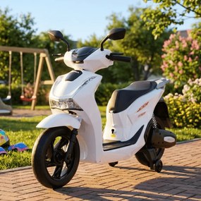 Mota eletrica bateria 12V para Crianças Scooter HONDA SH125I Branca