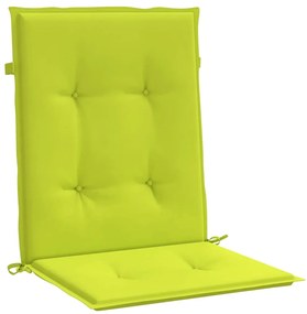 Almofadões lombares p/ cadeiras jardim 6pcs oxford verde brilh.