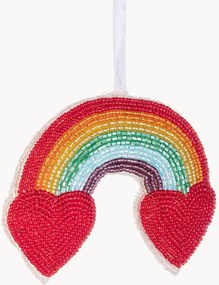 Ornamentos de Natal em algodão Rainbow, conjunto de 6