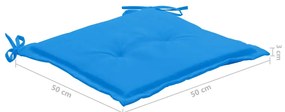 Cadeiras de jardim com almofadões 6 pcs acácia maciça