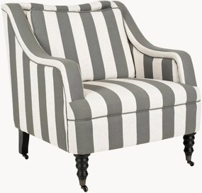 Poltrona estofada com rodas Homer