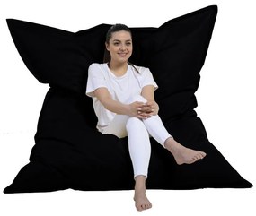 Puff de Jardim Giant Cushion 140x180 – Preto – 180x140x30 cm | Tribo H