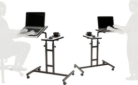 **** Secretária Elevatória para Laptop Glen – Branco/Preto – 67x87x45,