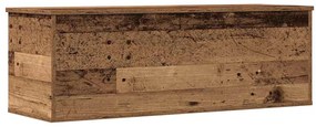 Caixa de Armazenamento vidaXL em Madeira Reciclada 102x35x35 cm com Ma