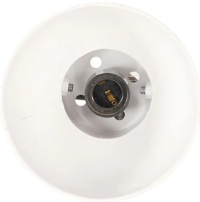 Candeeiro de pé com 2 abajures E27 ferro fundido branco