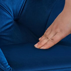 Conjunto de 2 cadeiras de sala de jantar Cassis 56 x 81 x 58 cm Azul