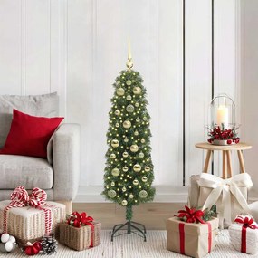 vidaXL Árvore de Natal Artificial Verde 120 cm PVC e Aço e Plástico