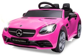 Carro elétrico infantil Mercedes-Benz SLC rosa 12V