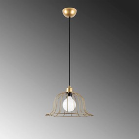 Candeeiro de Teto Boey – Dourado Brilhante – 35 x 35 x 121 cm