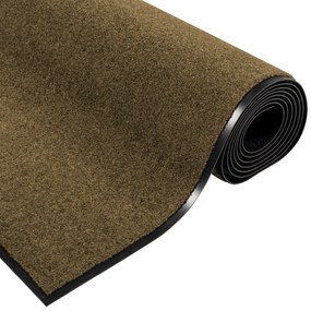 Capacho Lavável Castanho 120x250 cm