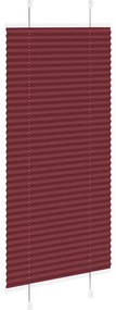 Plissado Cego Bordéus Vermelho 55x150 cm Largura Tecido