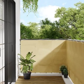 Tela de varanda 120x600 cm 100% poliéster oxford cor areia