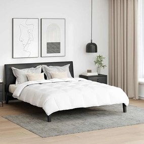 Conjunto de Edredom de Inverno 3 pcs Branco 200 x 220 cm