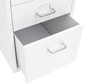 Arquivador móvel 28x41x69 cm metal branco