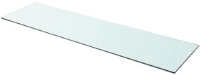 Prateleira de vidro 110x30 cm transparente