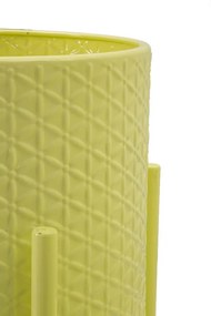 CONJUNTO DE 3 VASOS IRIS AMARELO Ø 36X56,5-30X48,5-24X37,5 CM (PLANTAS NÃO INCLUIDAS)