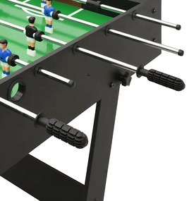 Mesa de matraquilhos dobrável 121x61x80 cm preto
