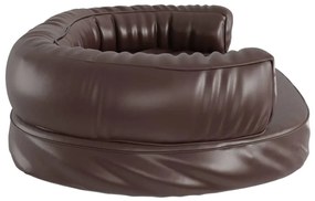 Cama p/ cães espuma ergonómico 88x65 cm couro artific. castanho