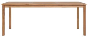 9 pcs conjunto de jantar p/ jardim madeira de teca maciça