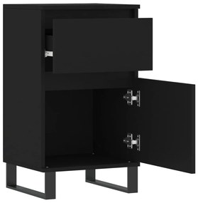 Aparadores 2 pcs 40x35x70 cm derivados de madeira preto