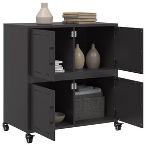 Aparador 68x39x72 cm aço preto