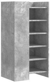 Sapateira 52x37,5x100 cm derivados de madeira cinzento cimento