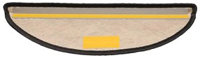 Tapetes escada adesivos aspeto sisal 30 pcs 56x17x3cm antracite