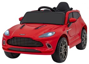 Carro elétrico para Crianças 12V 4x4 Aston Martin DBX Rodas de EVA, Assento de couro Vermelho